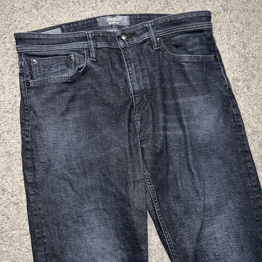 Revtown Jeans Mens Sharp 36x32 Steel Grey Gently Used